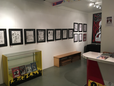 Bryan Talbots artwork ecxhibition at Orbital Comics