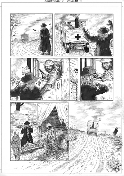 The Legend of Luther Arkwright page 41 Ink. A3 (42cm x 29.7cm) &pound;350