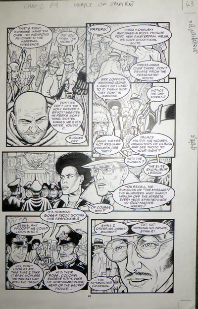 Heart of Empire page 43: original Bryan Talbot artwork for sale - &pound;250
