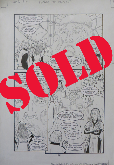 Heart of Empire page 74: original Bryan Talbot artwork for sale - &pound;200