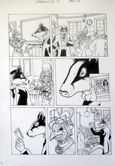 Grandville B&ecirc;te Noire by Bryan Talbot, original artwork page 14: &pound;250
