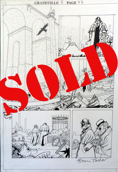 Grandville Force Majeure page 44 by Bryan Talbot - original artwork: &pound;230