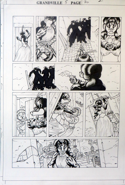Grandville Force Majeure page 70 by Bryan Talbot - original artwork: &pound;350