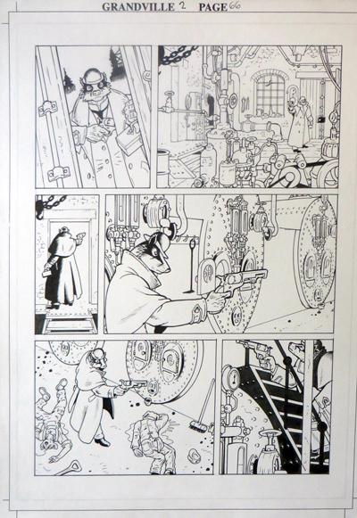 Grandville: Mon Amour by Bryan Talbot, original artwork page 66: original artwork &pound;400