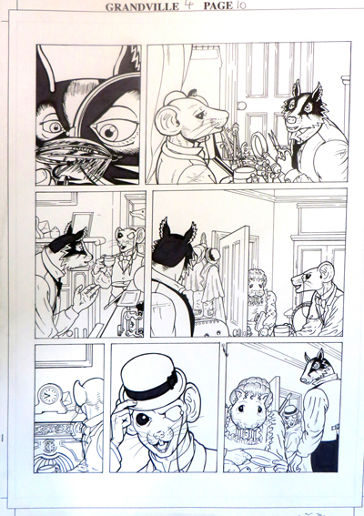 Grandville Noel by Bryan Talbot, original artwork page 10: &pound;260