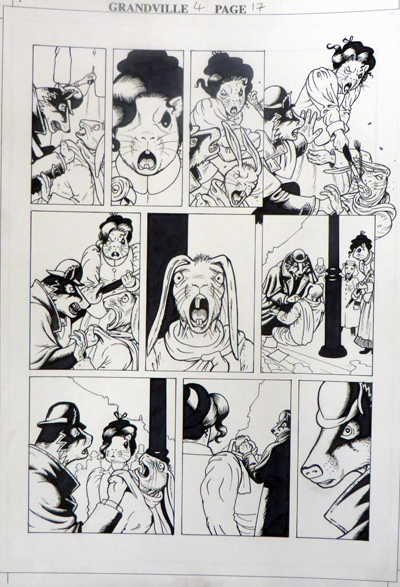 Grandville Noel by Bryan Talbot, original artwork page 17: &pound;325