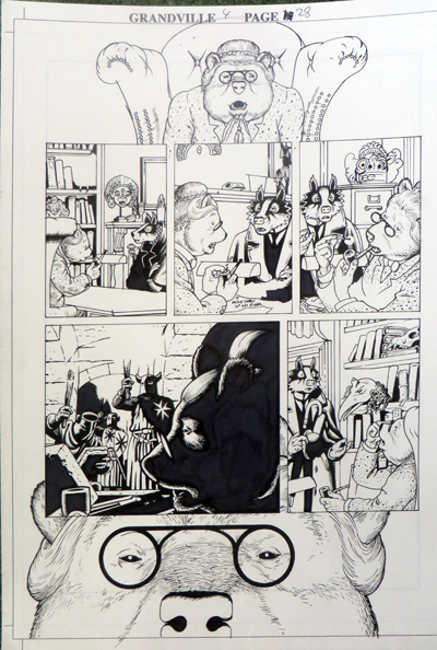 Grandville Noel by Bryan Talbot, original artwork page 28: &pound;250