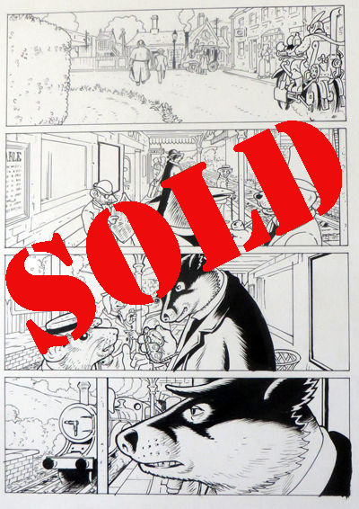 Grandville page 16 original artwork by Bryan Talbot: A3 ink - &pound;320