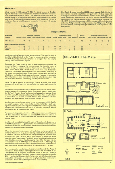 Page 9 of the Fire Opal of Set RPG scenario from Imagine magazine issue 14