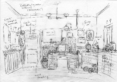 LeBrock's office - north wall.