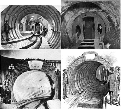 Pneumatic tubeway systems were experimented with in the late 19th Century.