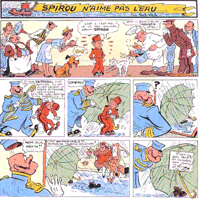 Next to them is the character inspired by the popular Franco-Belge BD protagonist Spirou, who we first saw in Grandville.