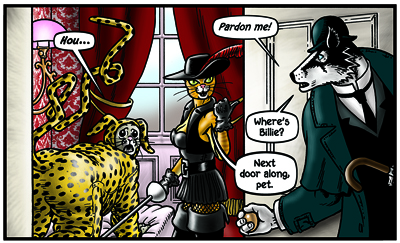 The latest pages in the Grandville Annotations series have just been posted, covering Grandvile Bête Noire pages 60 to 65.