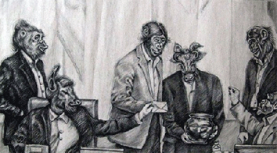 In 2015, 28-year-old cartoonist Atena Farghandabi was sentenced to twelve and a half years in prison for simply drawing an illustration depicting Iranian legislators as animals.