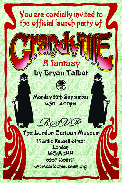 The invitation for the launch party of the first volume (2009)
