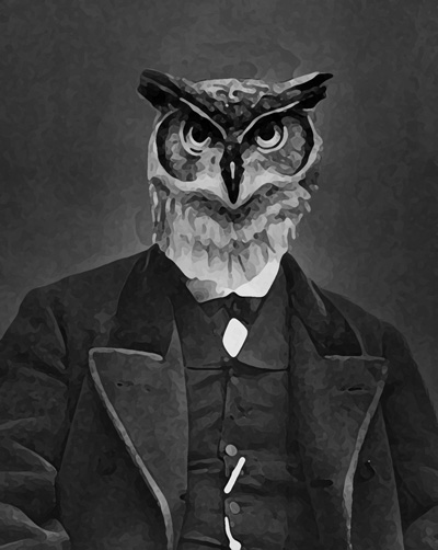 The picture is based on a portrait of Zola.