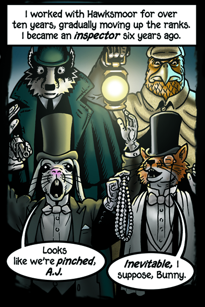 A.J. and Bunny: Arthur J Raffles, a cunning (hence fox) gentleman thief, was the hero of a series of stories, plays and a novel written by E. W. Hornung from 1898 to 1909. Raffles films, TV and radio adaptations have been produced over the years